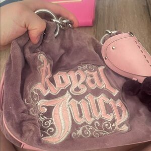 Juicy Couture Pink and Lavender Shoulder Bag